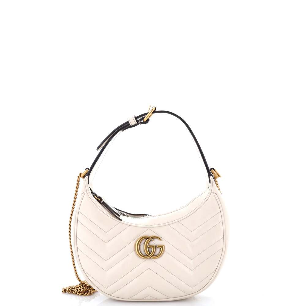 Gucci Gg Marmont Half Moon Hobo #294993G11B